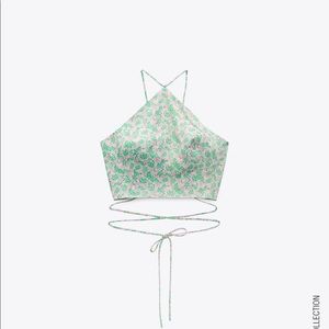 Brand new Zara cropped halter top!